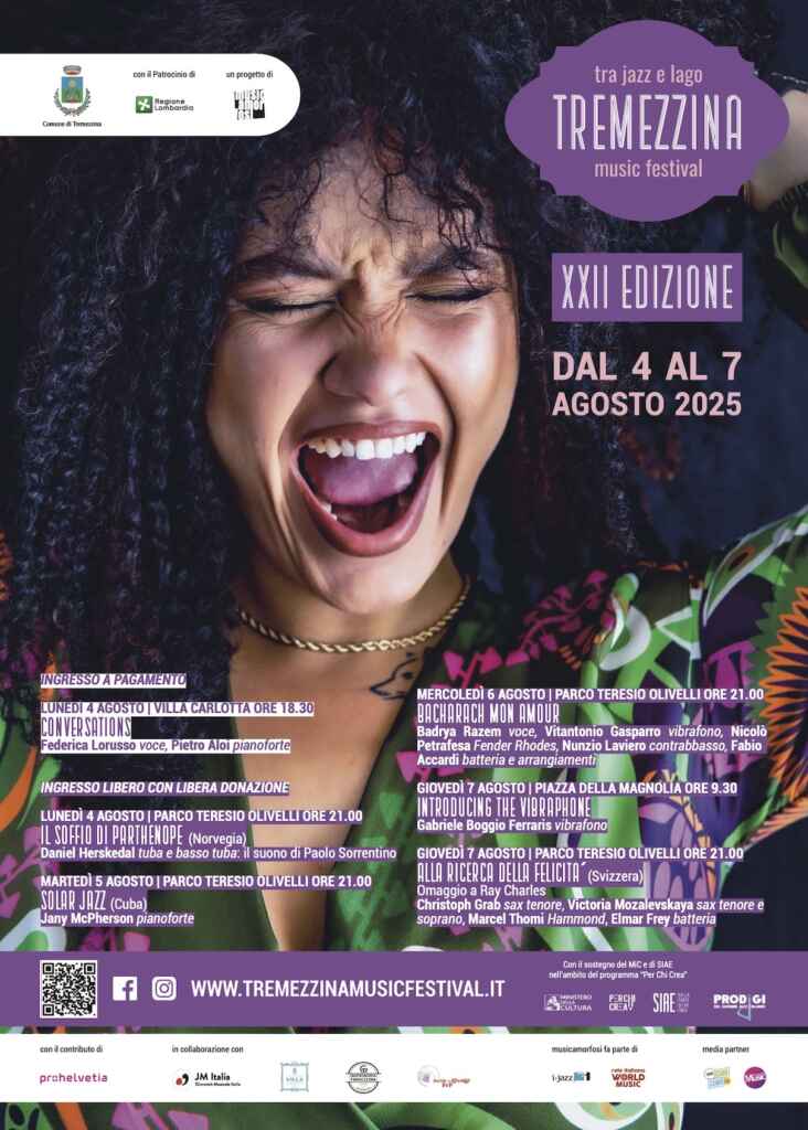 Dal 4 al 7 agosto la XXII edizione del Tremezzina Music Festival: jazz, ritmi cubani, suoni nordici ma non solo sul Lago di Como 